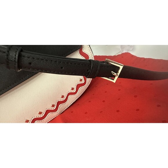 KATE SPADE Cameron Street Byrdie Ric-Rac Crossbody Black White Shoulder Bag NWOT - Picture 11 of 11